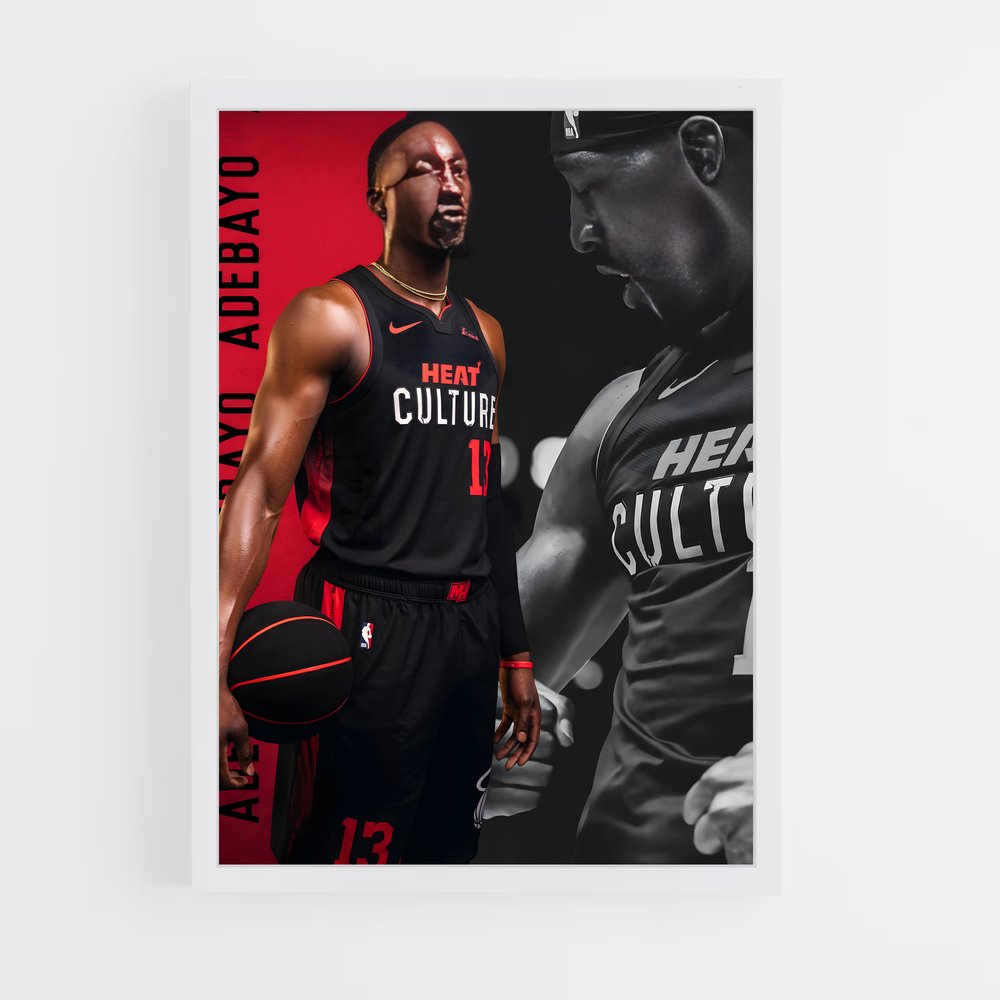 Poster Slam Dunk Adebayo – affiche Basketball (vue 3)